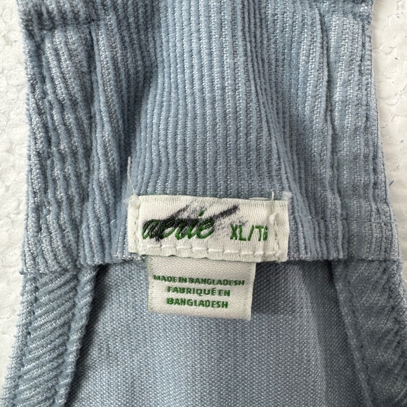 Aerie Light Wash Denim Corduroy Overalls Women’s Size XL Relaxed Fit Blue Boho - Picture 4 of 11